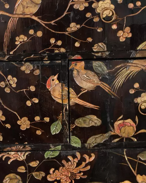 Cabinet en laque de Coromandel vers 1680-1700