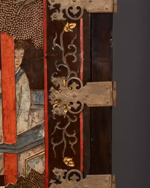 Cabinet en laque de Coromandel vers 1680-1700