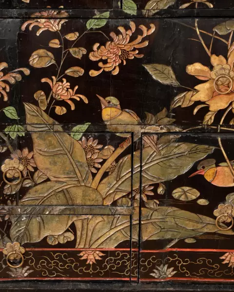 Cabinet en laque de Coromandel vers 1680-1700