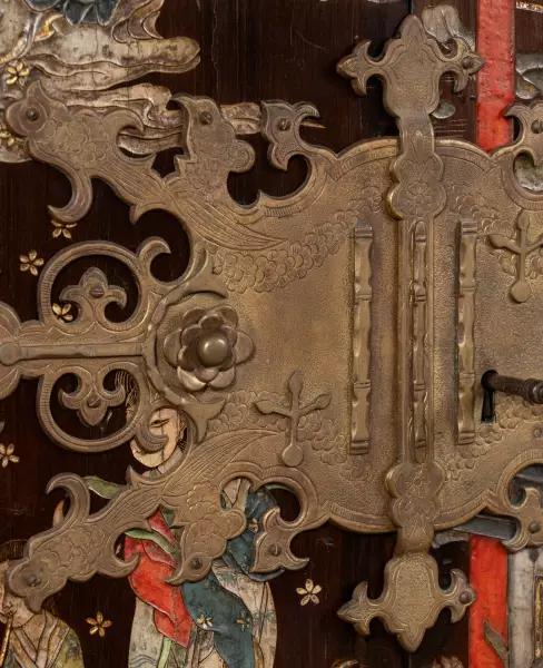 Cabinet en laque de Coromandel vers 1680-1700