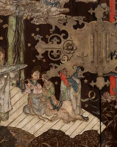 Cabinet en laque de Coromandel vers 1680-1700