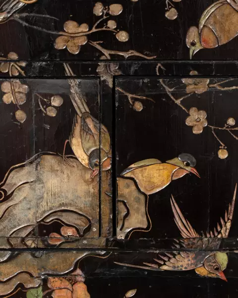 Cabinet en laque de Coromandel vers 1680-1700