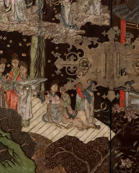 Cabinet en laque de Coromandel vers 1680-1700