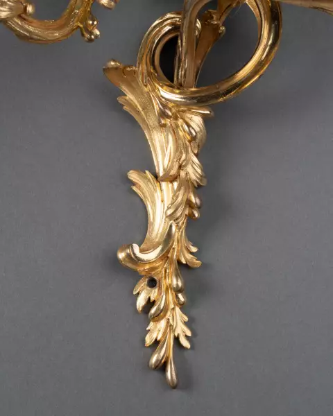 Paire d’appliques rocailles, Paris époque Louis XV vers 1750
