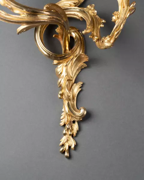 Paire d’appliques rocailles, Paris époque Louis XV vers 1750