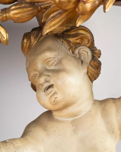 Paire de consoles aux putti, Rome vers 1750