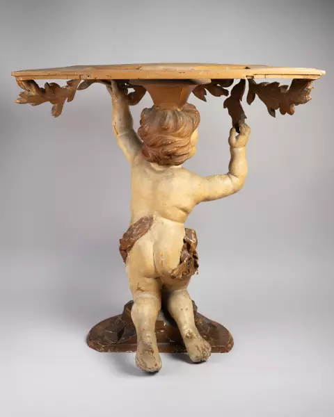 Paire de consoles aux putti, Rome vers 1750