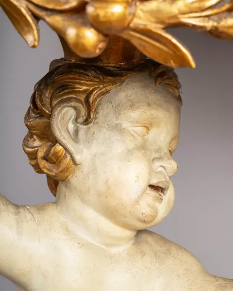 Paire de consoles aux putti, Rome vers 1750