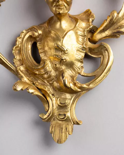 Paire d’appliques au couple de chinois, Paris vers 1740