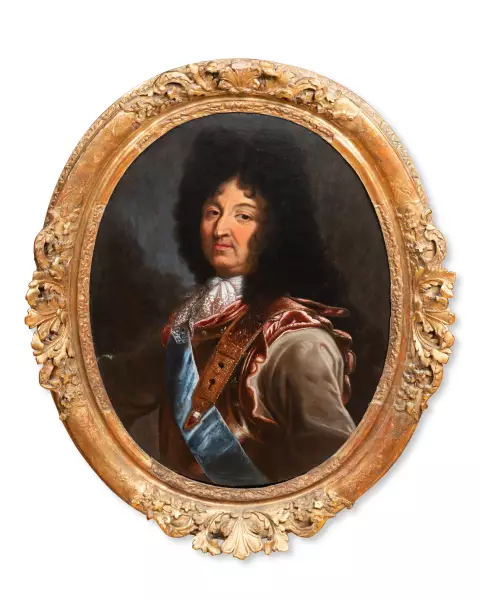 Portrait de Louis XIV, atelier de Hyacinthe Rigaud vers 1694