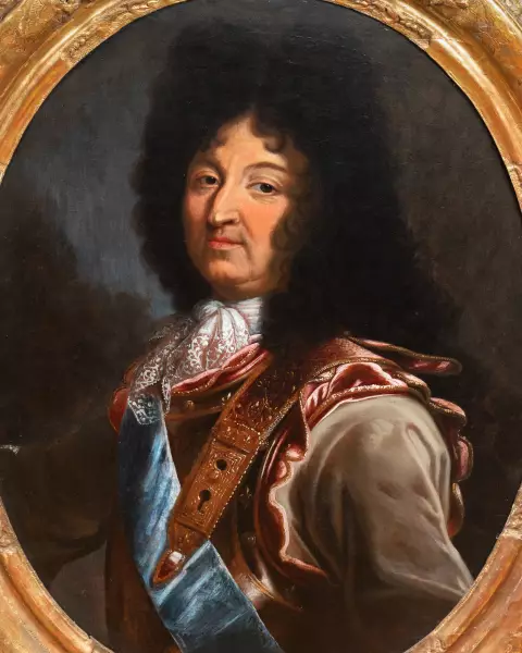 Portrait de Louis XIV, atelier de Hyacinthe Rigaud vers 1694