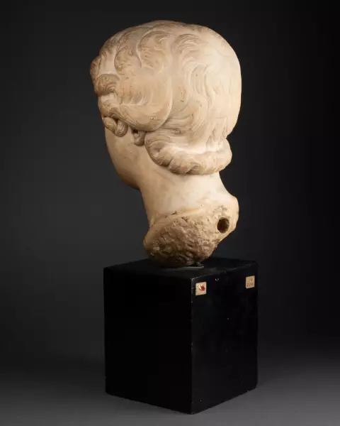 Caracalla enfant, tête en marbre - Italie époque Renaissance