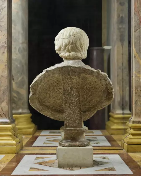 Caracalla enfant, tête en marbre - Italie époque Renaissance
