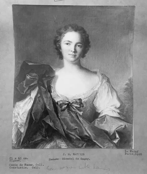 Portrait de la marquise de Pleumartin par JM Nattier, Paris 1742