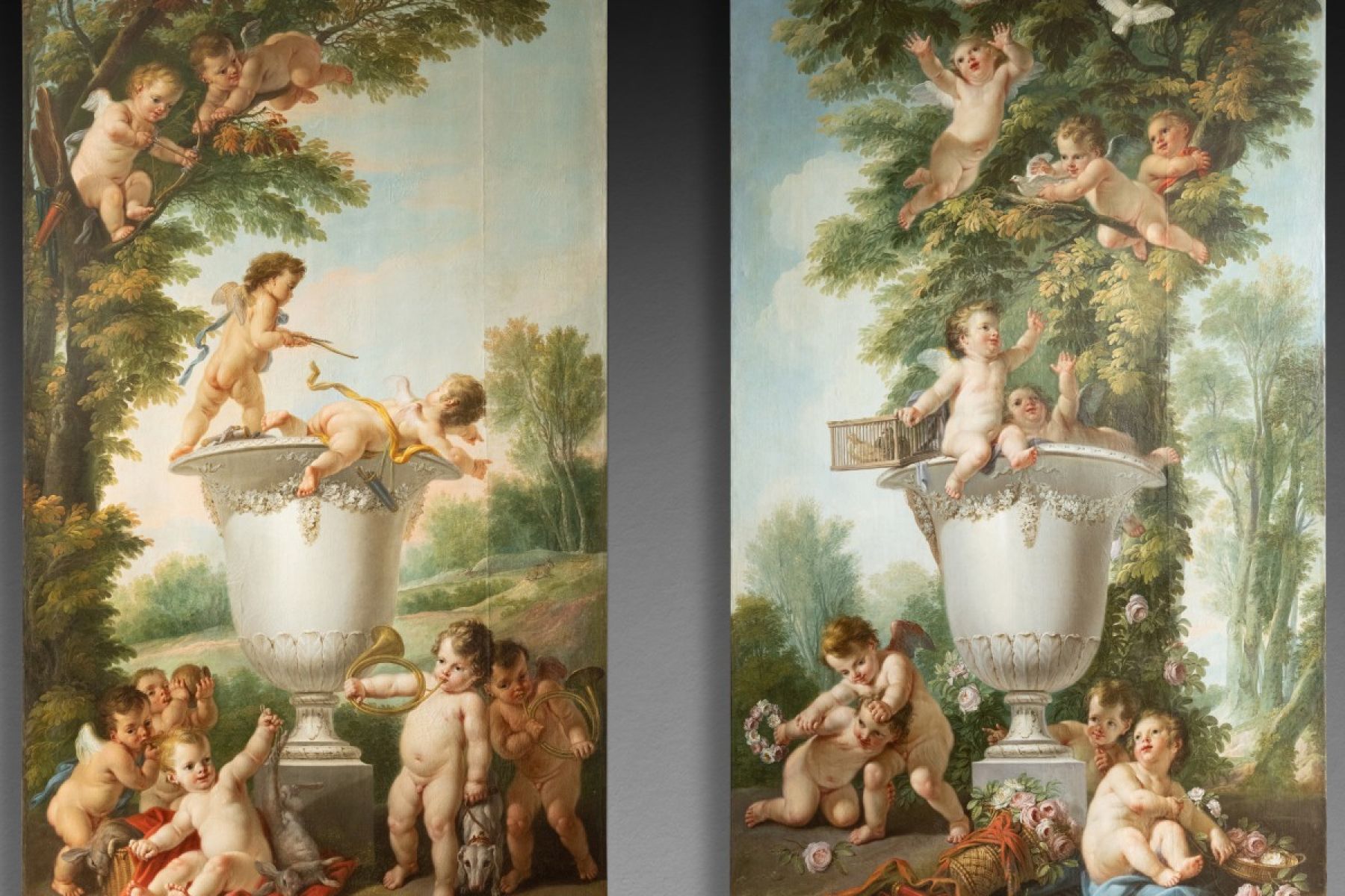 Les enfants chasseurs ou la terre, J.F Parrocel 1764