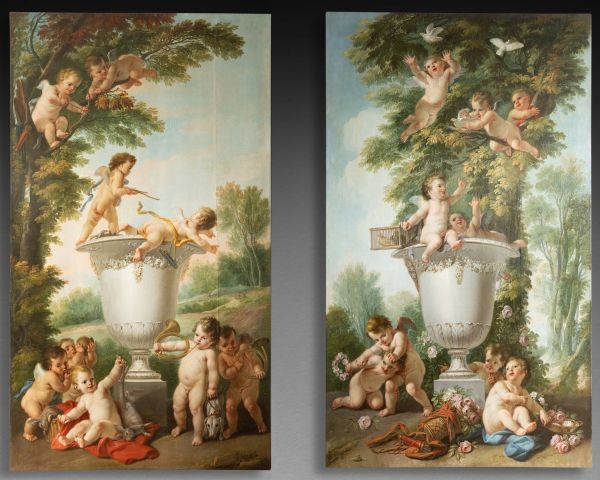Les enfants chasseurs ou la terre, J.F Parrocel 1764