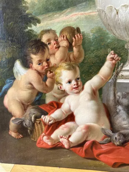 Les enfants chasseurs ou la terre, J.F Parrocel 1764