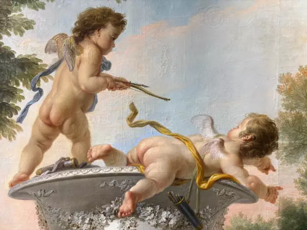 Les enfants chasseurs ou la terre, J.F Parrocel 1764