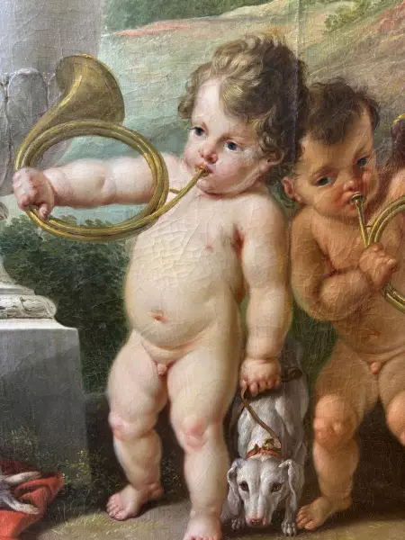 Les enfants chasseurs ou la terre, J.F Parrocel 1764