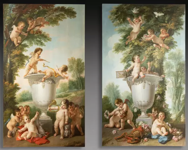 Les enfants chasseurs ou la terre, J.F Parrocel 1764