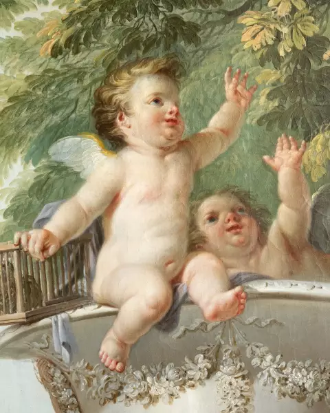 Les enfants oiseleurs ou l’air, J.F Parrocel 1764