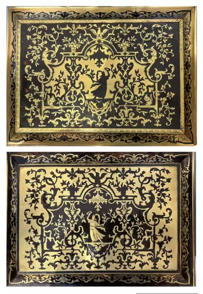 Paire de coffrets Boulle, Paris époque Louis XIV