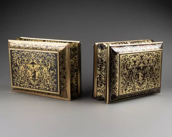 Paire de coffrets Boulle, Paris époque Louis XIV