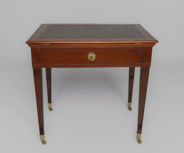 Table d’architecte en acajou par P.Pioniez, Paris époque Louis XVI