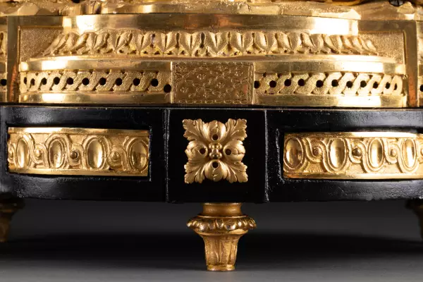 Pendule thermomètre Rousseau et Voltaire, Paris vers 1778