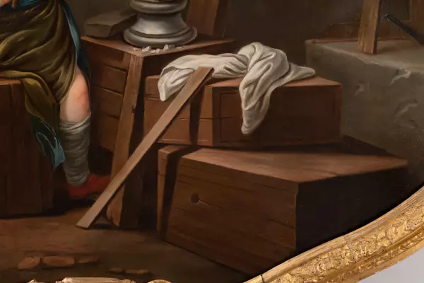 Monumental dessus de porte, atelier de Carle Van Loo, vers 1755-60