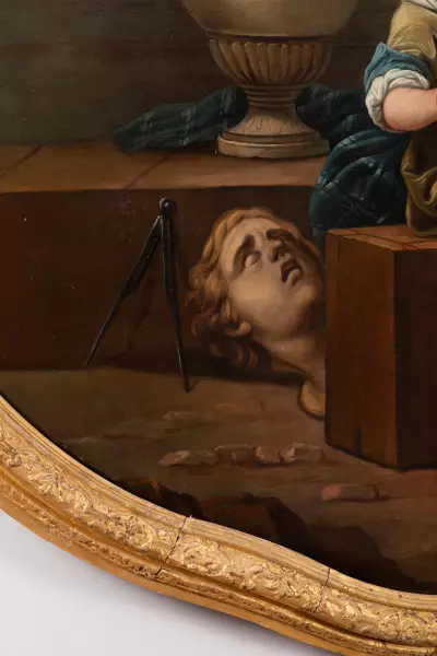 Monumental dessus de porte, atelier de Carle Van Loo, vers 1755-60