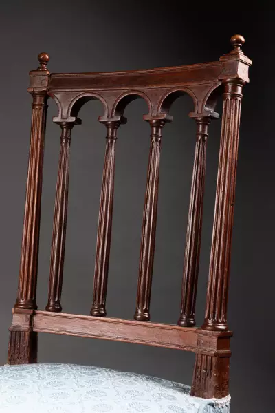 Paire de chaises en acajou massif par G. Jacob, vers 1780