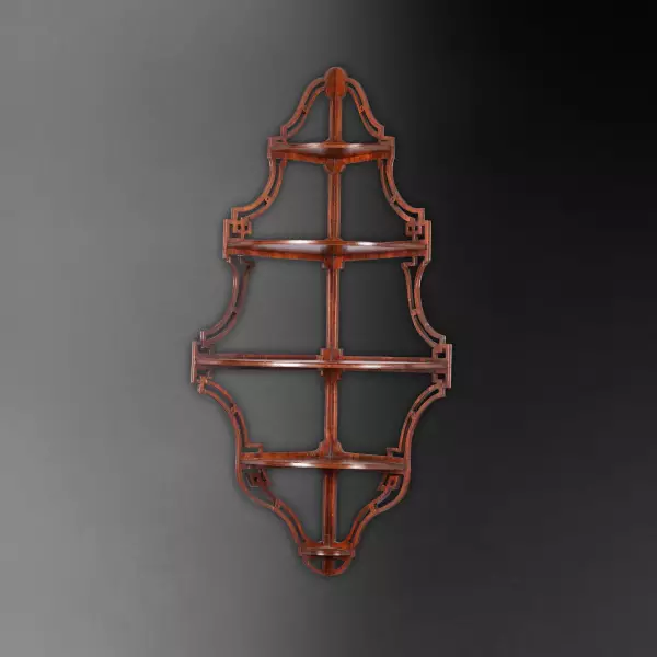 Paire d’étagères de style anglo-chinois en amarante, Paris vers 1765