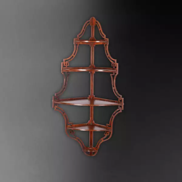 Paire d’étagères de style anglo-chinois en amarante, Paris vers 1765