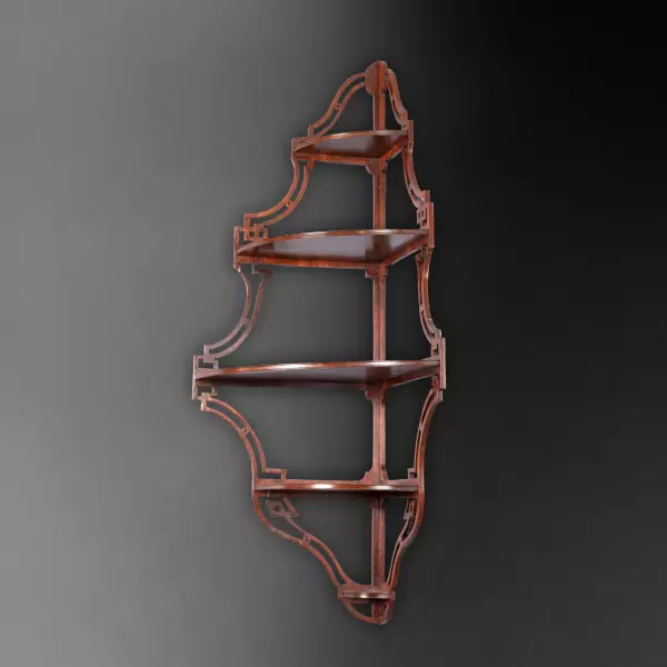 Paire d’étagères de style anglo-chinois en amarante, Paris vers 1765