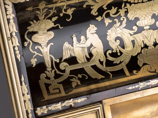 Encrier en marqueterie Boulle, Paris fin de l’époque Louis XIV