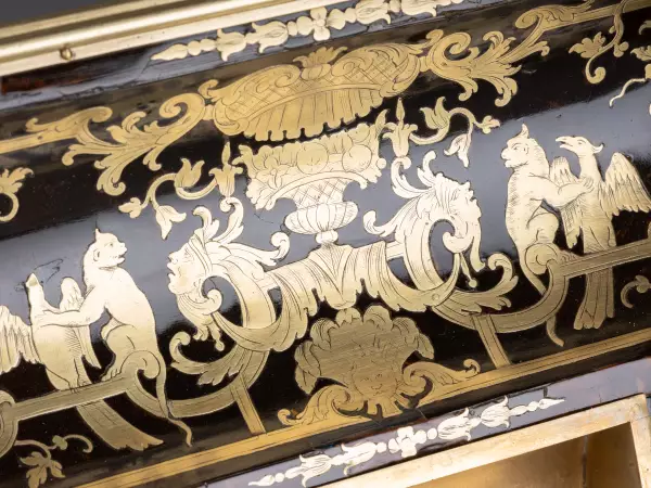 Encrier en marqueterie Boulle, Paris fin de l’époque Louis XIV