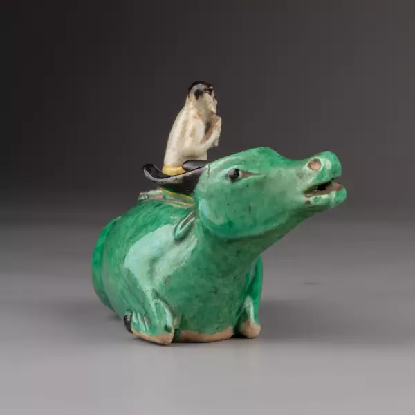 Enfant au buffle, Collection Rothschild, Chine règne de Kangxi