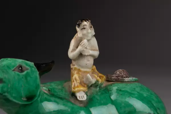 Enfant au buffle, Collection Rothschild, Chine règne de Kangxi