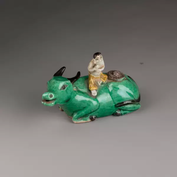 Enfant au buffle, Collection Rothschild, Chine règne de Kangxi
