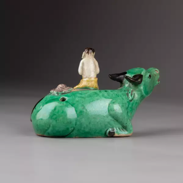 Enfant au buffle, Collection Rothschild, Chine règne de Kangxi