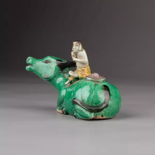 Enfant au buffle, Collection Rothschild, Chine règne de Kangxi