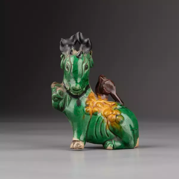 Cerf immortel, Collection Rothschild, Chine règne de Kangxi
