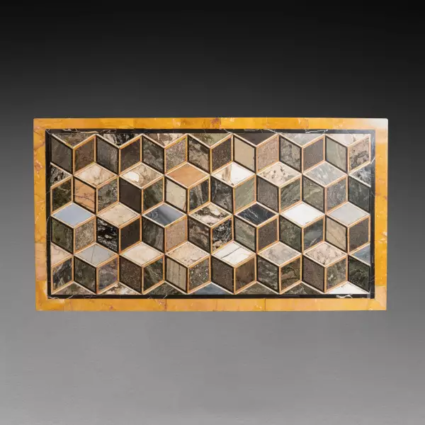 Plateau en pietra dura, Mattia Valenziani, Naples vers 1780-1790
