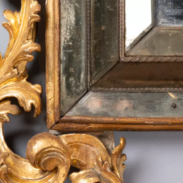 Miroir à triples bordures de glaces, Murano vers 1700