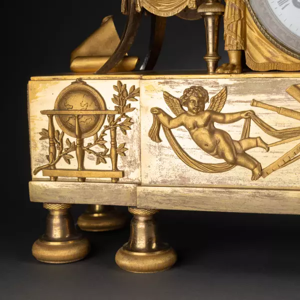 Pendule la leçon d’astronomie par Claude Galle, époque Empire vers 1810