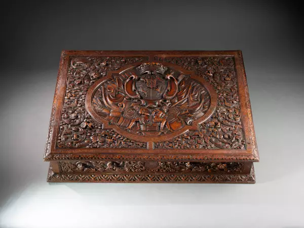 Coffret aux armes de Salm-Kyrbourg, attribué à César Bagard à Nancy