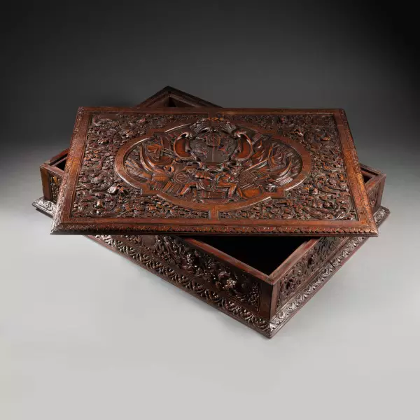 Coffret aux armes de Salm-Kyrbourg, attribué à César Bagard à Nancy