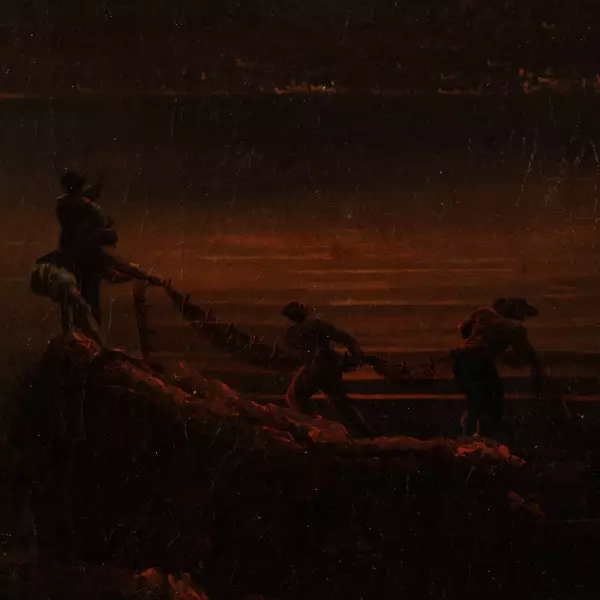 Éruption nocturne du Vésuve, attribuée à Lacroix de Marseille, v. 1770