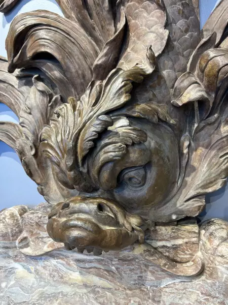 Fontaine en marbre et plomb, Paris époque Louis XV